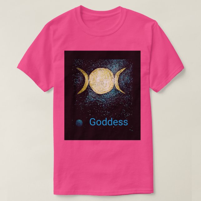Alchemy triple moon goddess Oracle card design T-Shirt (Design vorne)