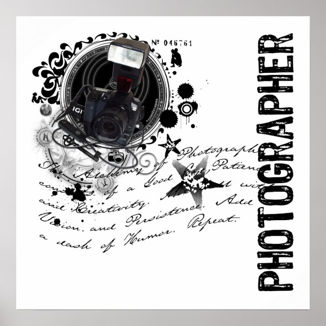 Alchimie der Fotografie (Fotograf) Poster (Vorne)