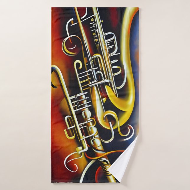 Alchimie der Jazzmusik Badehandtuch (Badehandtuch)