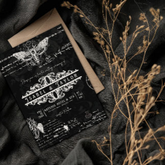 Alchimie unique Faire-part de mariage gothique