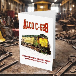Alco C-628 aka Alco Century 628 Diesel Lokomotive Dankeskarte