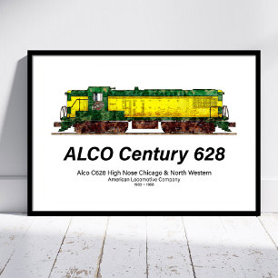 Alco C-628 aka Alco Century 628 Diesel Lokomotive Poster