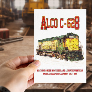 Alco C-628 aka Alco Century 628 Diesel Lokomotive Postkarte