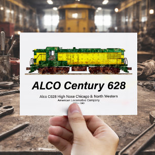 Alco C-628 aka Alco Century 628 Diesellokomotive Postkarte