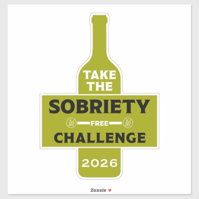  Alcohol Free And Sober Aufkleber (Blatt)