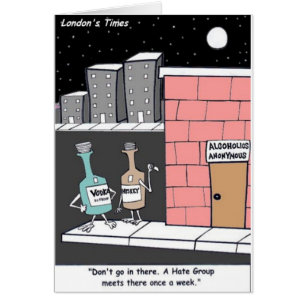 Alcohol Hate Group Funny T-Shirts Tasse Karten Ges