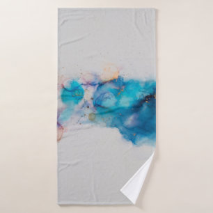Alcohol Ink Art. Abstrakte Malerei. Alkoholtink ba Badehandtuch
