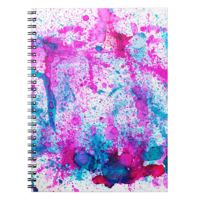 Alcohol Ink Art. Abstrakte Malerei. Alkoholtink ba Notizblock (Vorderseite)