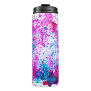 Alcohol Ink Art. Abstrakte Malerei. Alkoholtink ba Thermosbecher