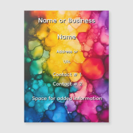 Alcohol Ink Design Magnetic Card Magnetkarte