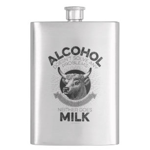 Alcohol vs. Milk Flachmann