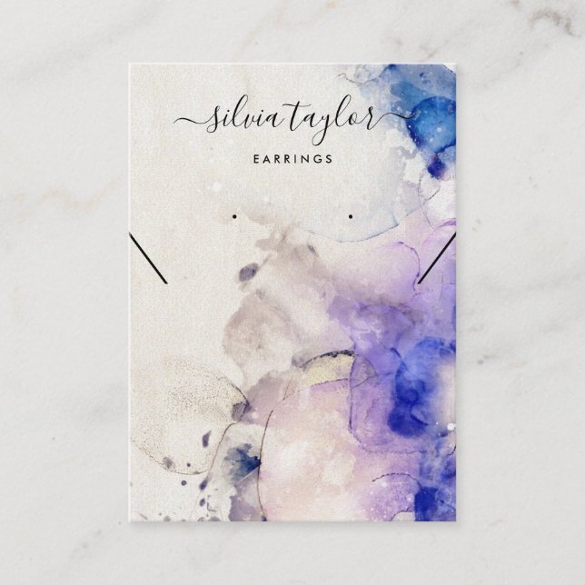 alcool d'or violet Eroing Collier carte d'affichag (Devant)