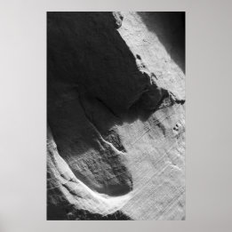 Alcove Sandstone Schwarz-Weiß-Foto-Poster Poster