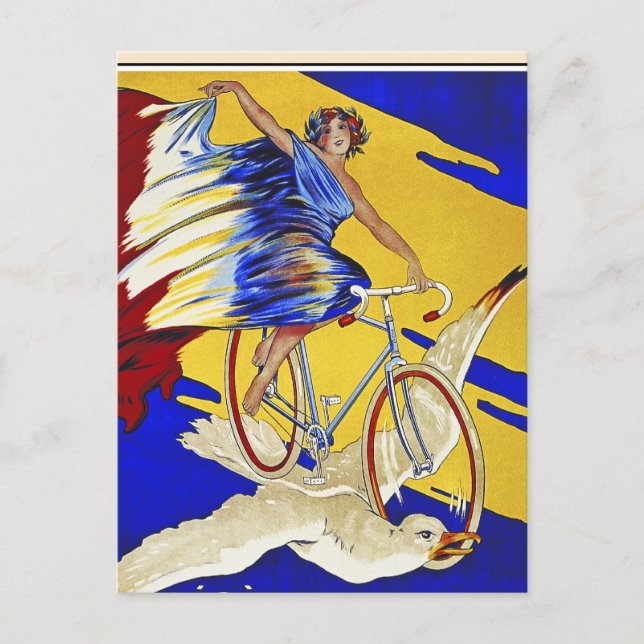 Alcyon Cycles - Vintage Fahrradkunst Postkarte (Vorderseite)