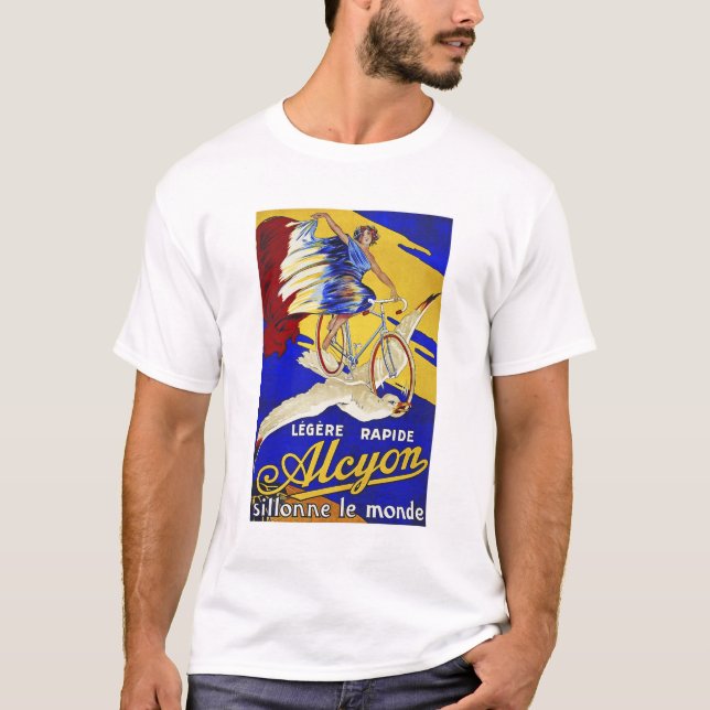 Alcyon Cycles - Vintage Fahrradkunst T-Shirt (Vorderseite)