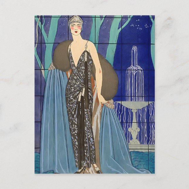 Alcyone Art Deco Postkarte (Vorderseite)