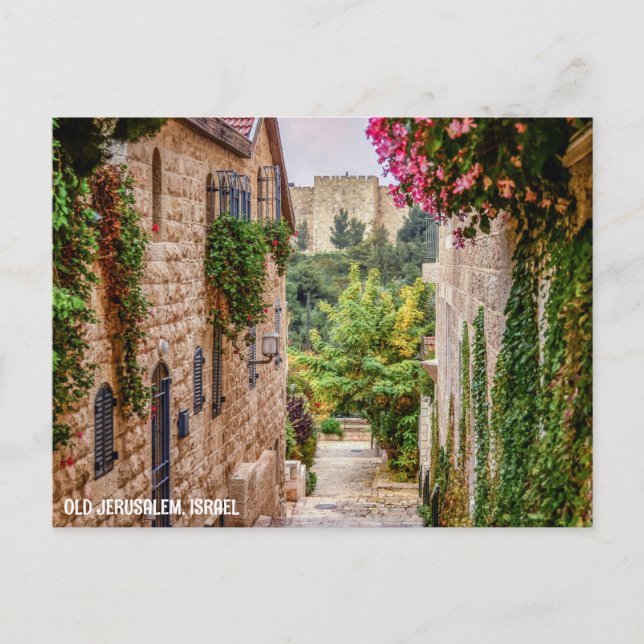 ALD JERUSALEM, ISRAEL POSTKARTE (Vorderseite)