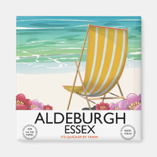 Aldeburgh Essex Beach Reiseplakat Magnet
