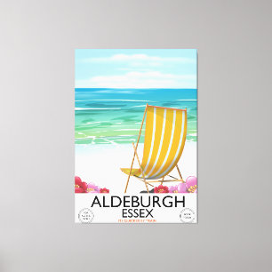 Aldeburgh Essex Strand Reiseplakat Leinwanddruck