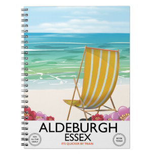 Aldeburgh Essex Strand Reiseplakat Notizblock