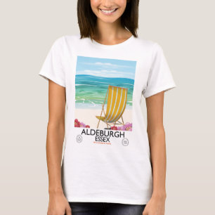 Aldeburgh Essex Strand Reiseplakat T-Shirt