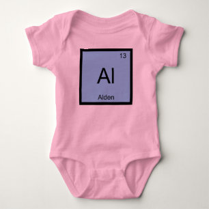 Alden Name Chemie Element Periodensystem Baby Strampler