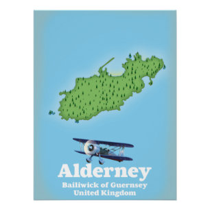 Alderney Bailiwick von Guernsey Vereinigtes Königr Poster