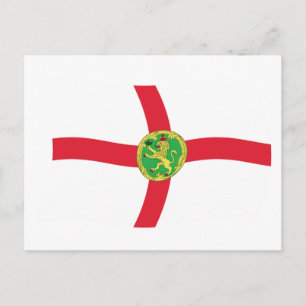Alderney Flag Postcard Postkarte