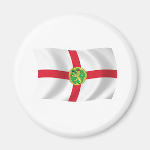 Alderney-Flagge-Magnet Magnet
