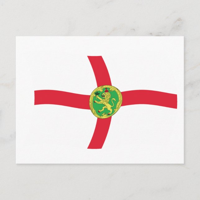 Alderney-Flagge Postkarte (Vorderseite)