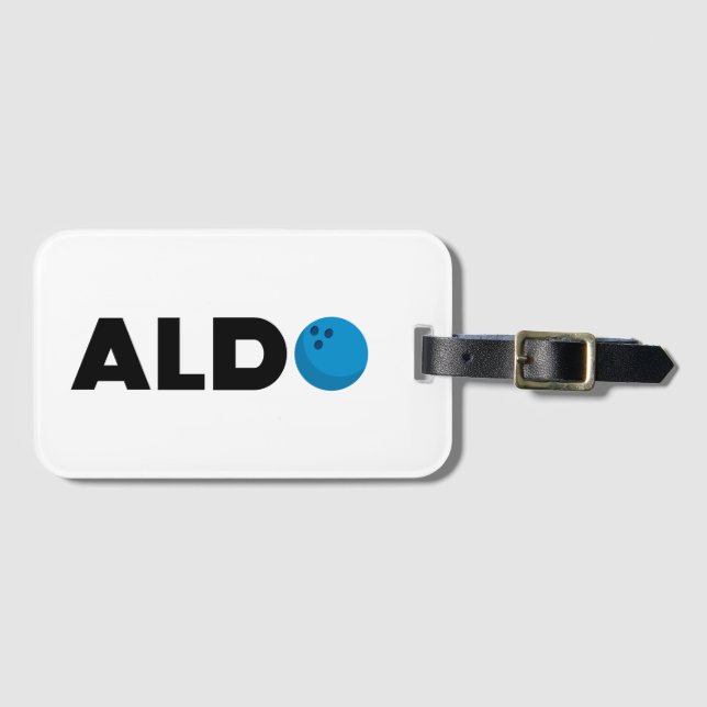 Aldo Bowling Gepäckanhänger (Vorderseite (Horizontal))