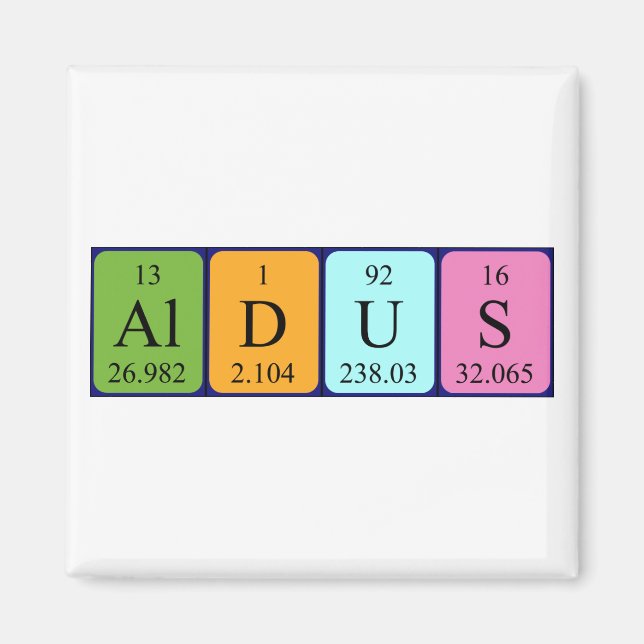 Aldus Periodenmagnet Magnet (Vorne)