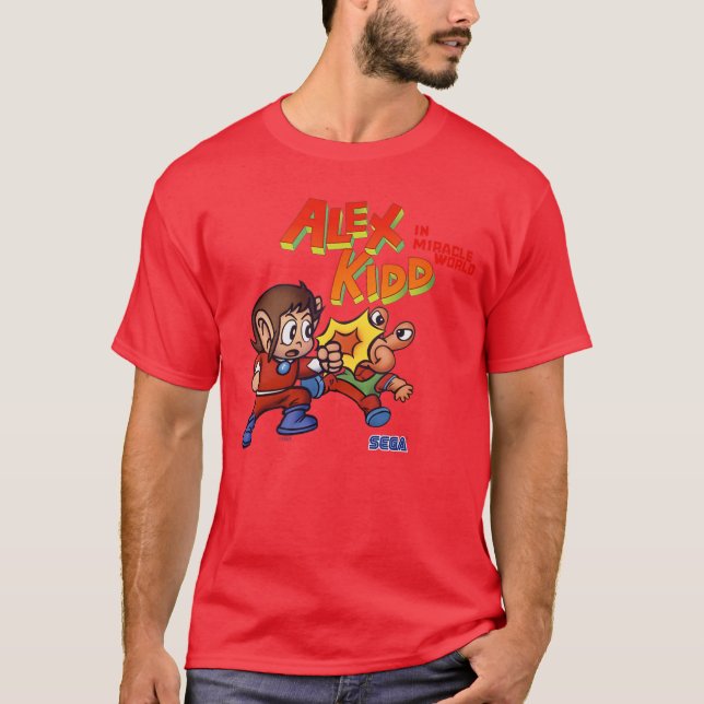 Ale Kidd kämpft SEGA Master System Videospiel Gesc T-Shirt (Vorderseite)