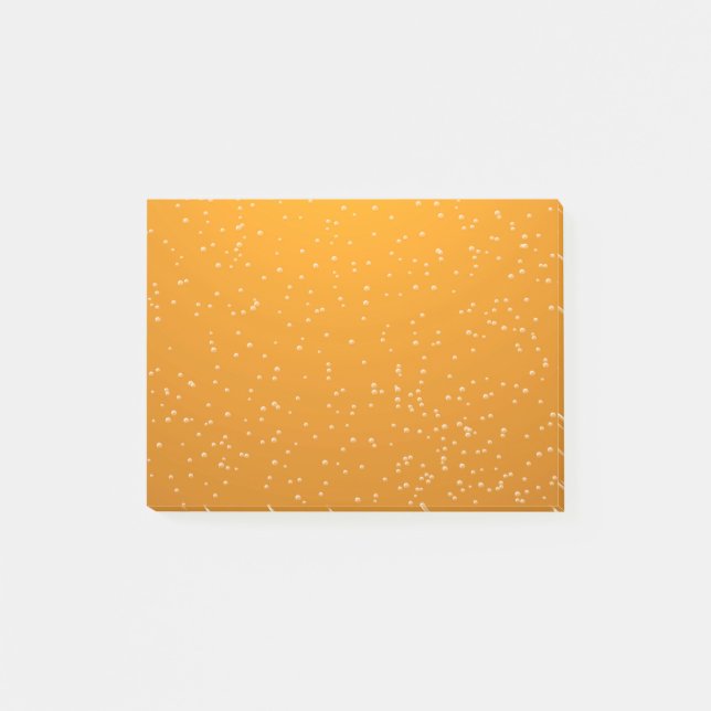 Ale mit winzigen Bläschen Post-it Klebezettel (Vorderseite)