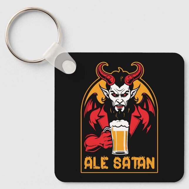 Ale Satan - Bier Drinks Schlüsselanhänger (Vorderseite)