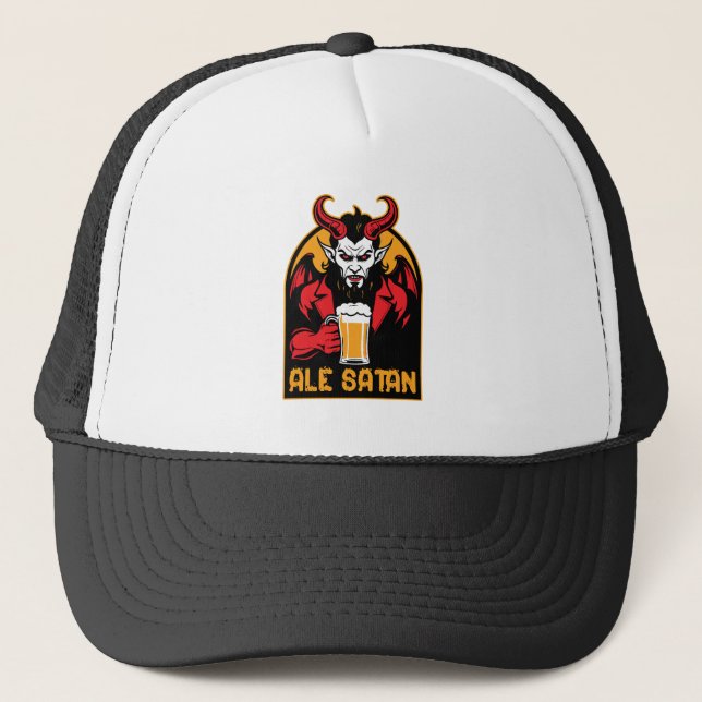 Ale Satan - Bier Drinks Truckerkappe (Vorderseite)