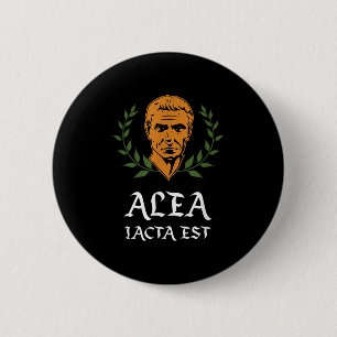 Alea Iacta Est - Der Die Latein Julius Cäses Button