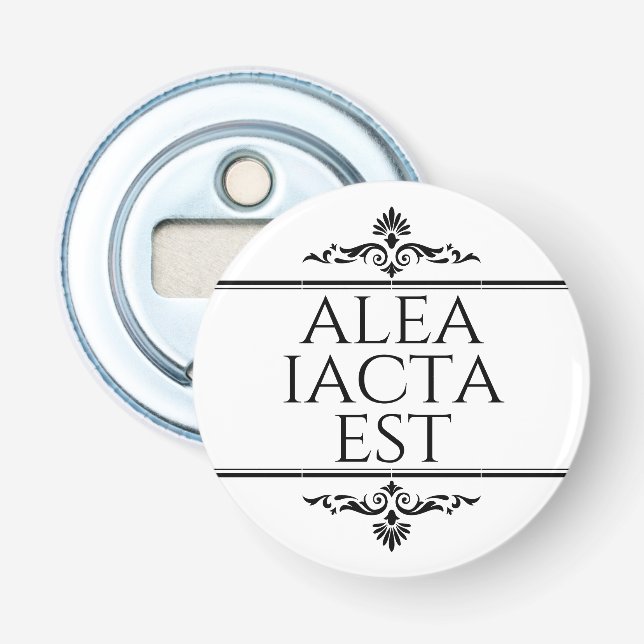 Alea Iacta Est Flaschenöffner (Vorderseite)