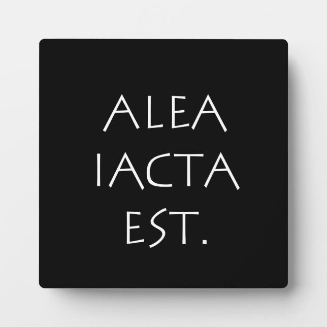Alea Iacta Est Fotoplatte (Vorderseite)