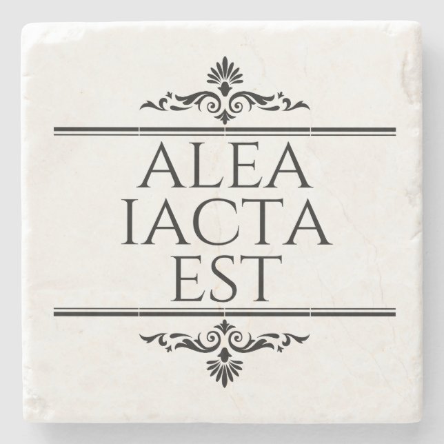 Alea Iacta Est Steinuntersetzer (Vorderseite)
