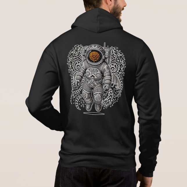Alebrije Astronaut Marigold" Hoodie - Folkart (Rückseite)