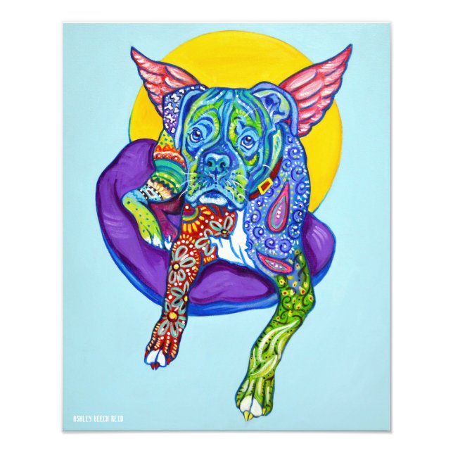 Alebrijes Boxer 16x20" Fotodruck (Vorne)
