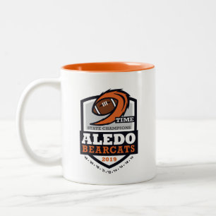 Aledo Bearcats 2019 Staat Champ 9 Zeit - 11oz.Tass Zweifarbige Tasse