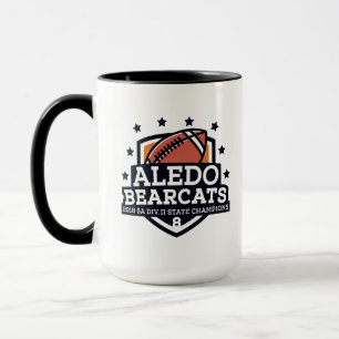 Aledobearcat-Staats-Champion 2018 "Schild" - 15oz. Tasse