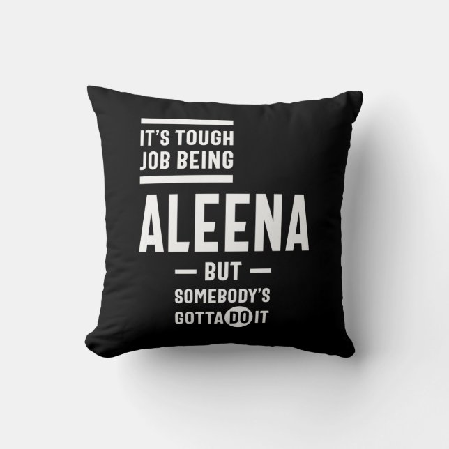 Aleena Personalisiert Name Birthday Kissen (Vorderseite)