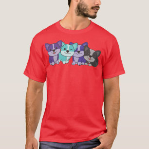 Aleigender Flag Pride Lgbtq Dogs Aleigender Corgi1 T-Shirt