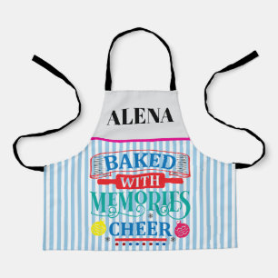 Alena backte mit Erinnerungen Schürze