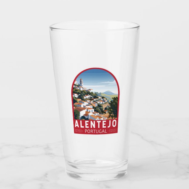 Alentejo Portugal Reisen Kunst, Dichtung und Musik Glas (Vorderseite)