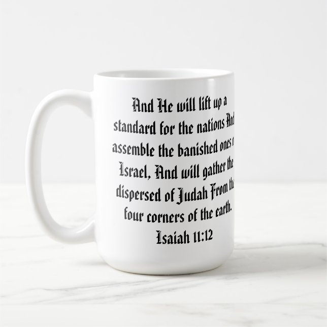 Aleph, 15 oz kaffeetasse (Links)