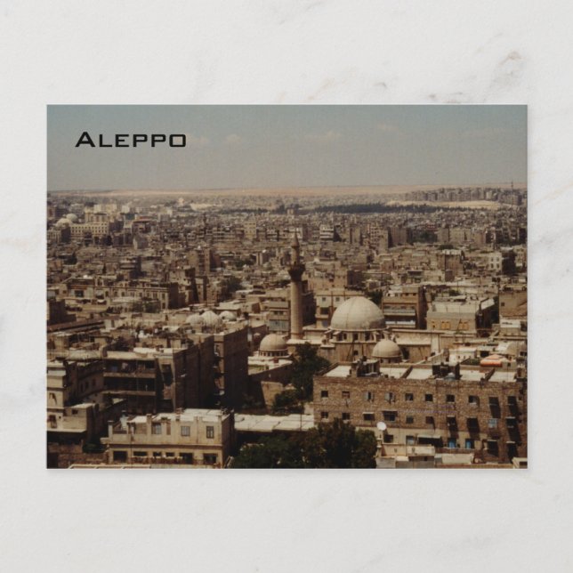 Aleppo Postkarte (Vorderseite)